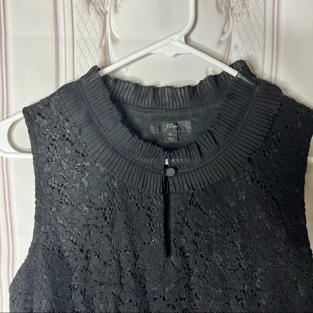 JCrew black lace sleeveless top